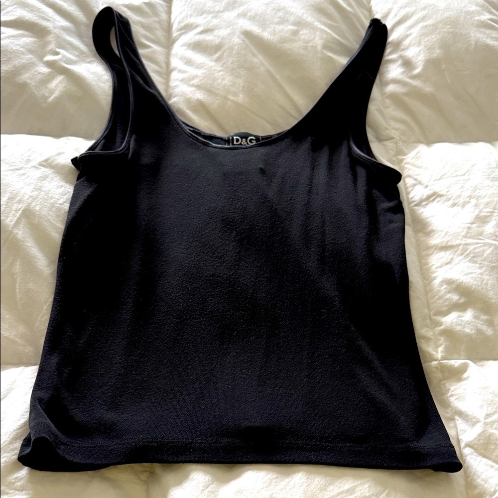 Dolce & Gabbana Classic Black Tank Top